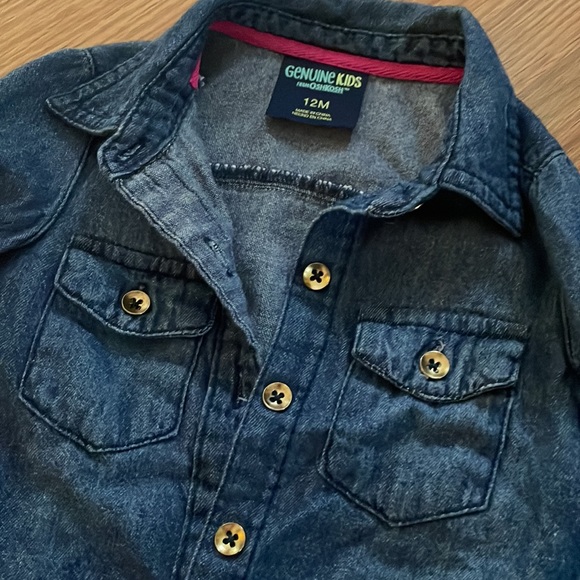 Genuine Kids Dark blue Denim Button Down - Picture 3 of 4